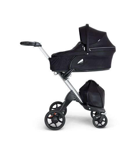 Stokke® Xplory® 6 Silver Chassis - Black Handle Black, 블랙, mainview view 2