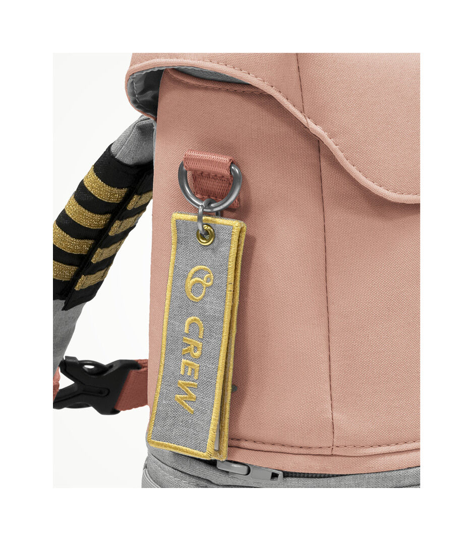 Stokke® JetKids™ BackPack, Coral Pink. Angled. Close-up. galery image 13