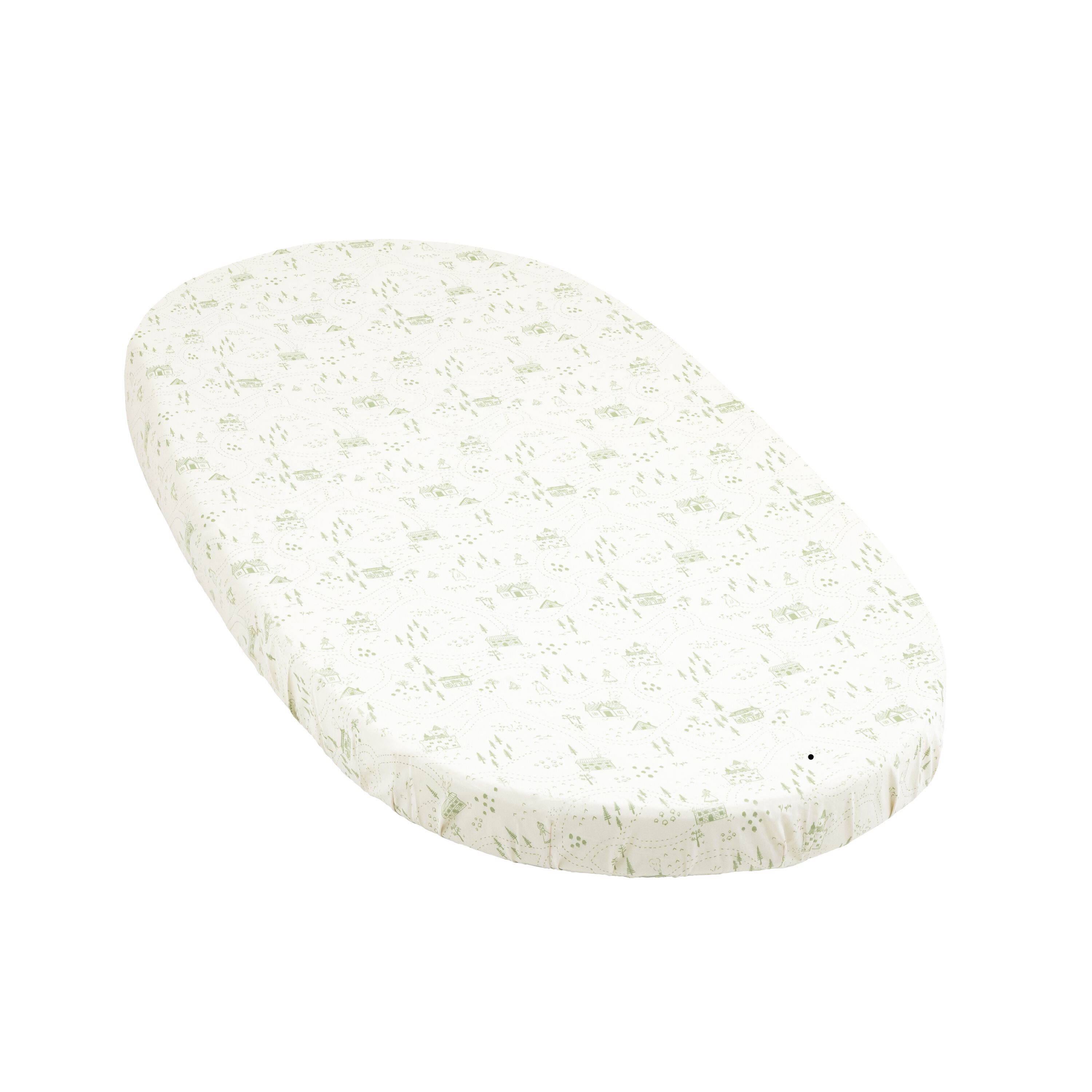 Drap de lit Stokke® Sleepi™ Vert sauge, Sage Green Map, mainview