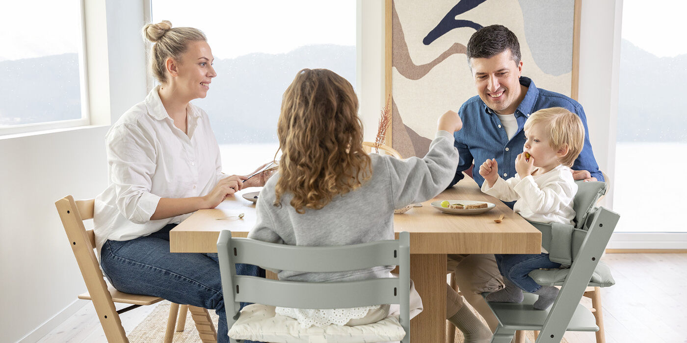 STOKKE ストッケ 【セット】トリップトラップ ＋ ベビーセット / オーク ブラック-ブリベビ BrilliantBaby 本店
