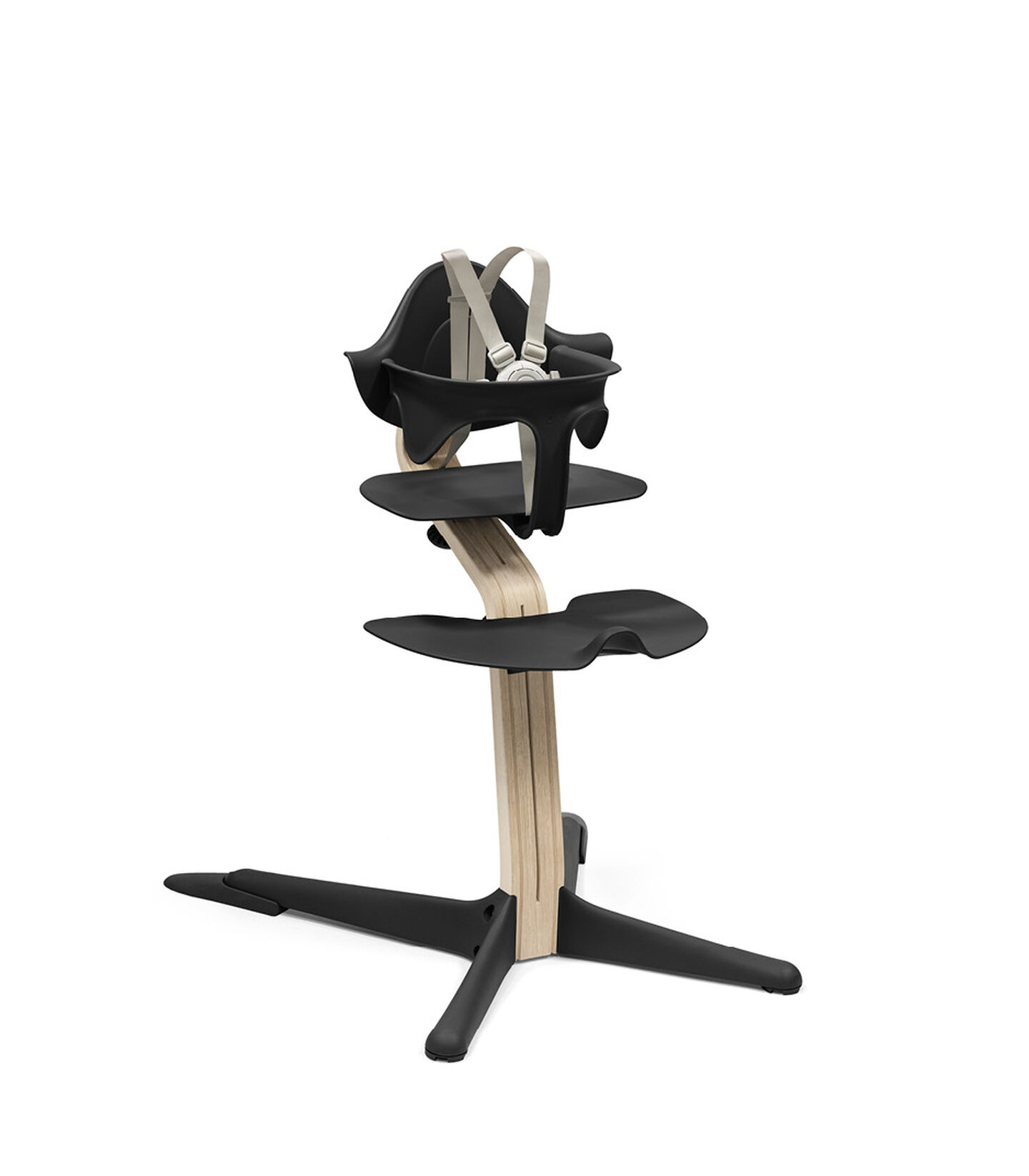 Stokke® Nomi® Black Natural High Chair Bundle, Black/Natural, mainview view 1