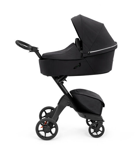 Stokke® Xplory® X Rich Black Stroller with Carry Cot. view 2