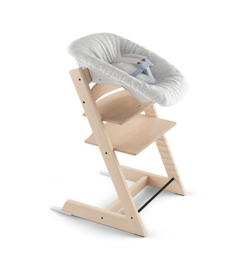 Tripp Trapp® Natural and Tripp Trapp® Newborn Set with Sweet Hearts cover, reversible (white). view 4