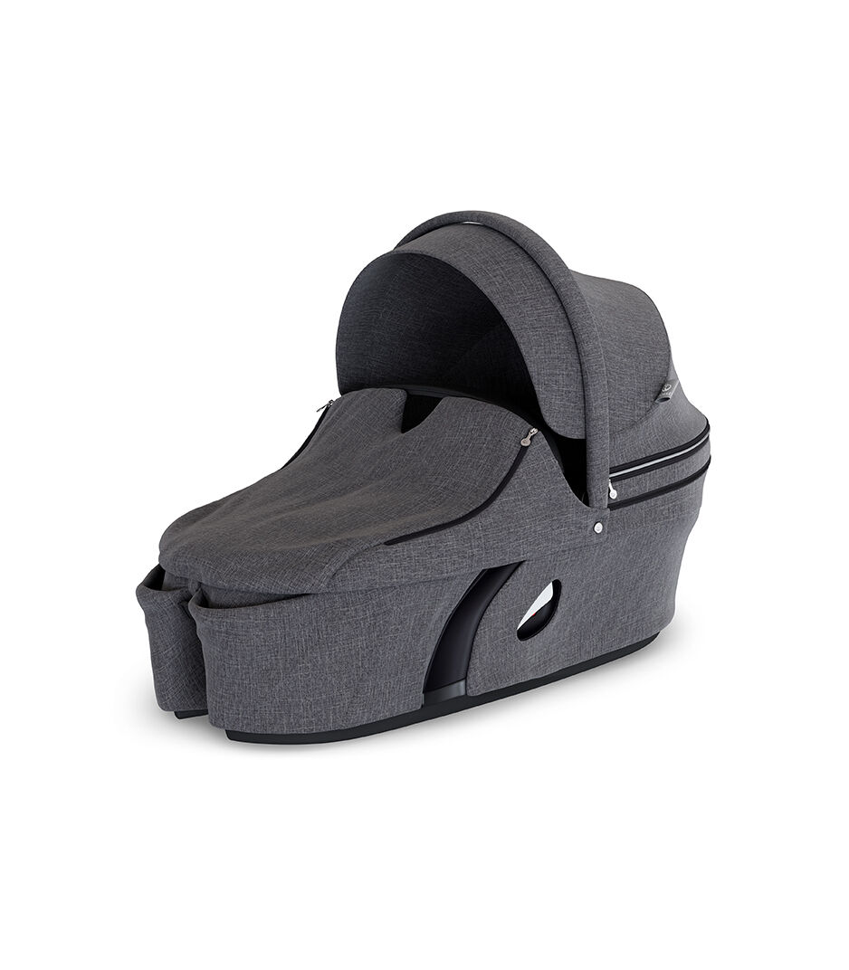 stokke xplory carrycot black melange