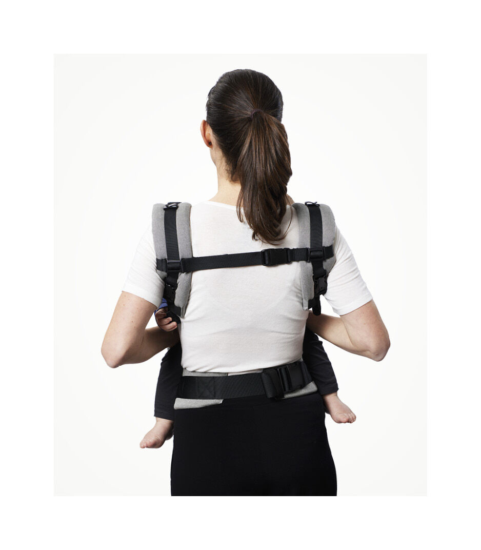 Stokke® Limas™ Flex, Slate Melange. Front carrying. galery image 6