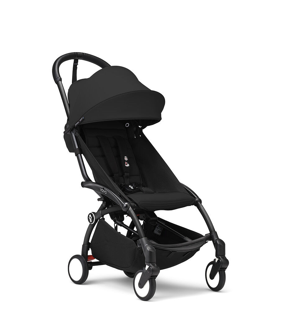 Stokke® YOYO³ stroller from 6 months, Black with Black Frame, mainview galery image 1
