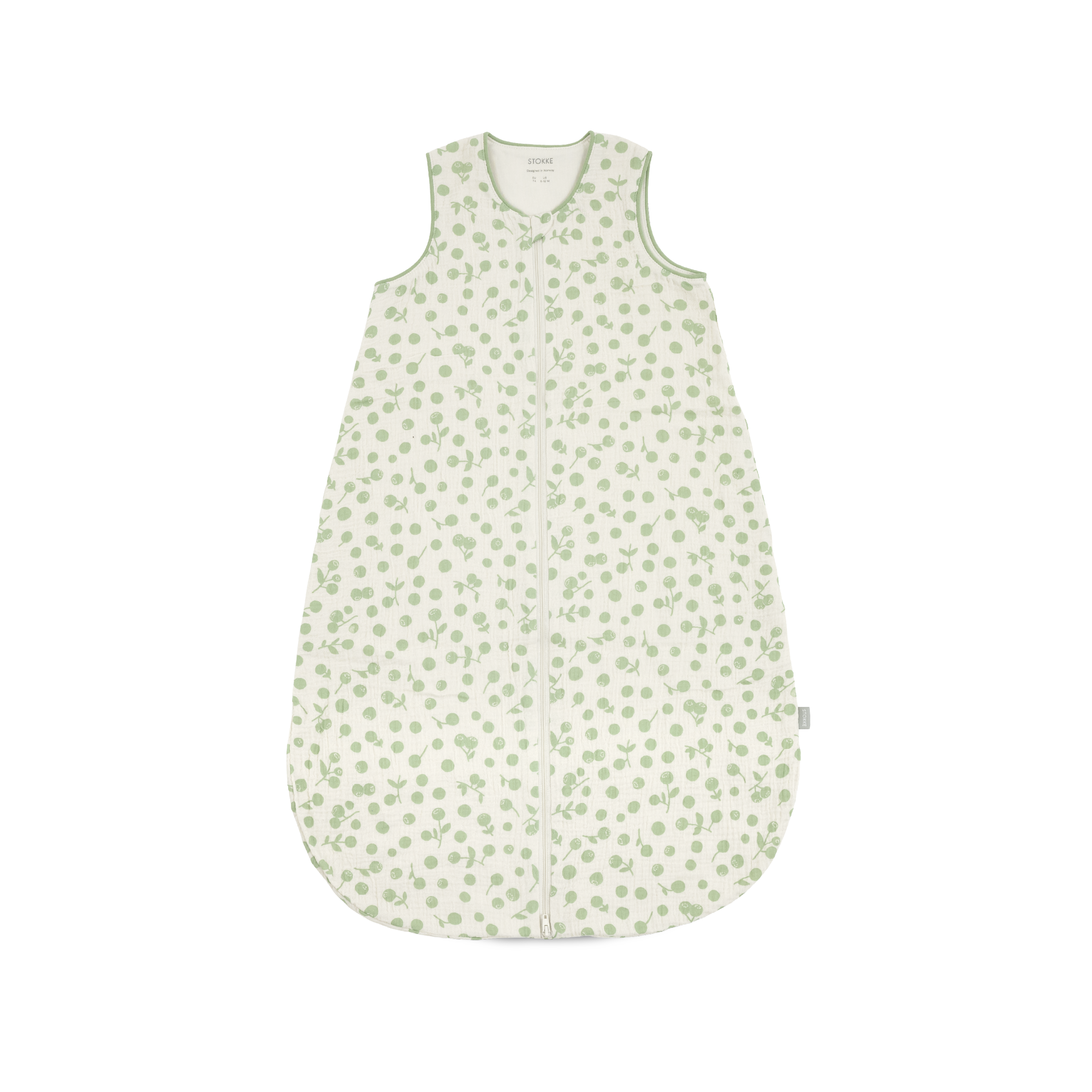 Stokke® Sovepose Summer 0–3M, Sage Green Berries, mainview bilde 1