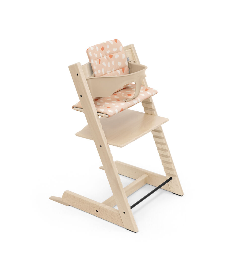 Tripp Trapp® High Chair Natural with Cushion-25 Candy Pink.  galery image 5