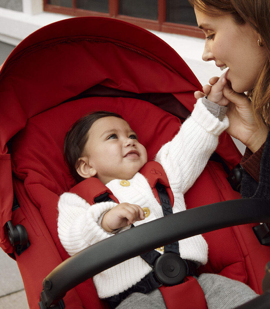 Stokke® Xplory® X Ruby Red. Close-up.