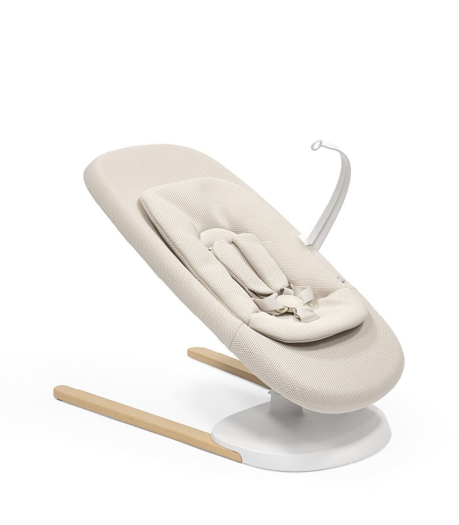 Stokke® Yoga™ 多功能嬰童椅及搖籃, 淺米色, mainview 圖庫圖像 1
