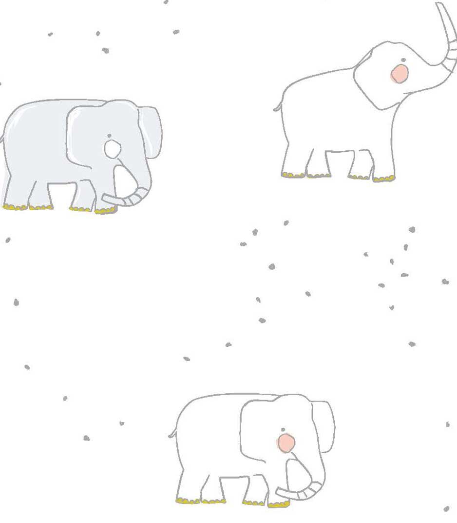 Petit-Pehr Elephant print for Stokke. Pattern detail.