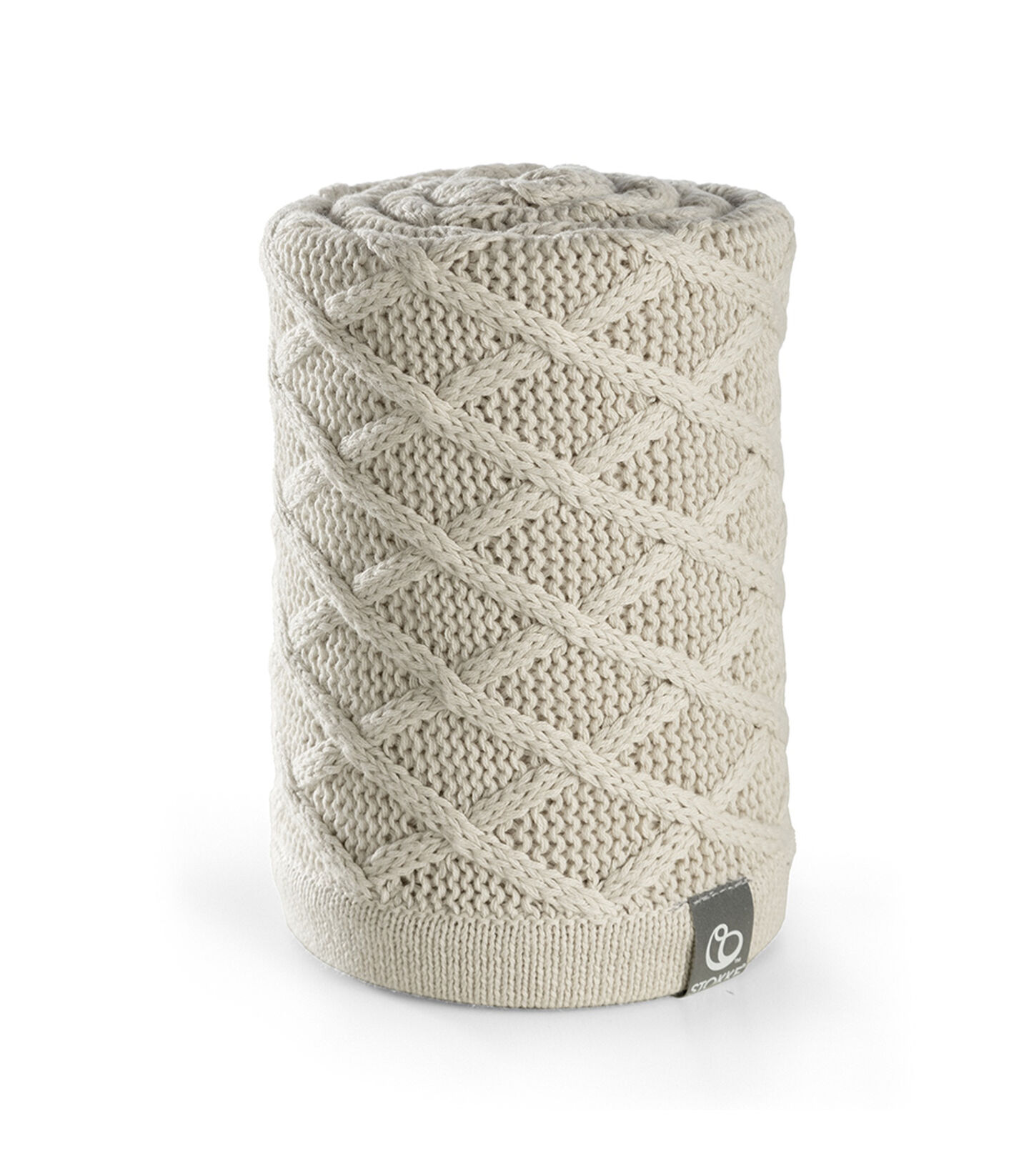 Stokke&reg; Stroller Blanket, Cable Cream.