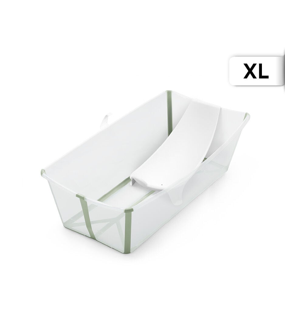 Stokke® Flexi Bath® X-Large Transparent Green with Newborn Insert. galery image 3