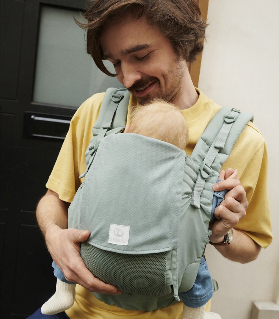 Stokke® Limas™ Bæresele Mesh – Åndbar bæresele, Glacier Green, mainview billedgalleri 3