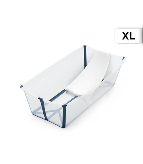 Stokke® Flexi Bath® X-Large Transparent Blue with Newborn Insert. view 5