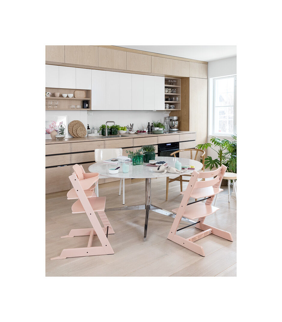 Tripp Trapp® in setting. Serene Pink.