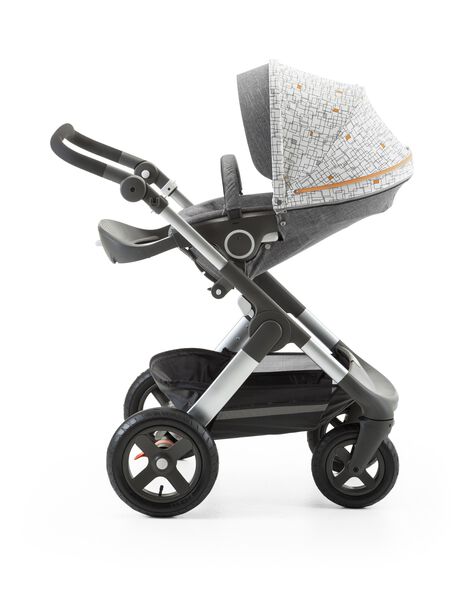 Stokke&reg; Stroller Seat Style Kit Grid with Stokke&reg; Trailz&trade; chassis, Black Melange
