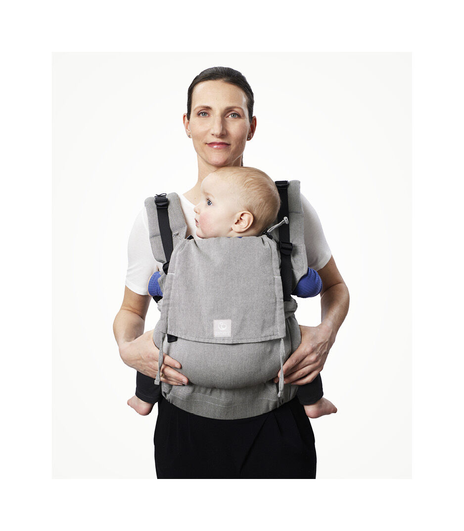 Stokke® Limas™ Flex, Slate Melange. Front carrying. galery image 4