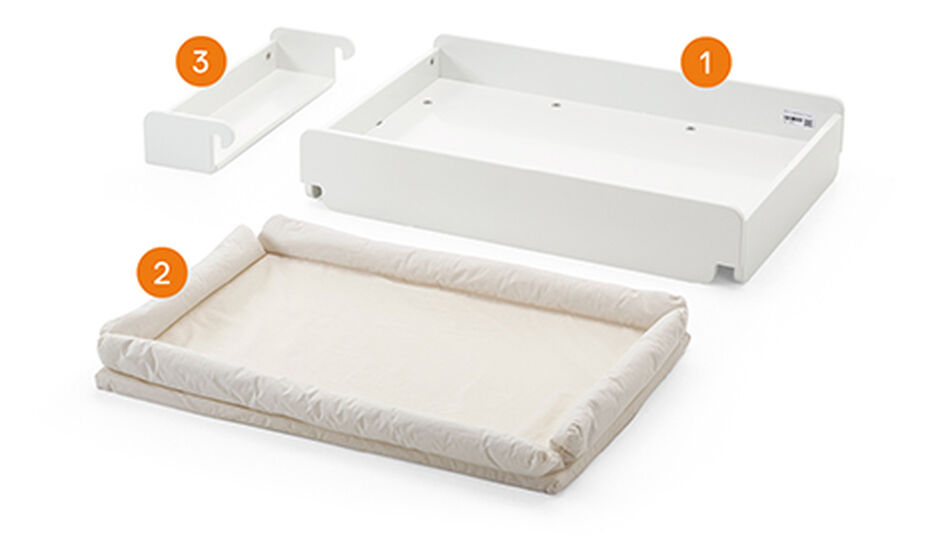 What is included - Home Changer Stokke® Home™ Changer mit Matratze, White, , WhatsIncl view 1