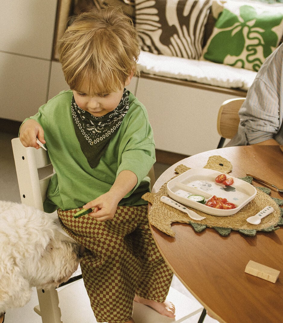 Done by Deer™ Foodie Cutlery Set Tiny Farm, Tiny Farm Sand, mainview