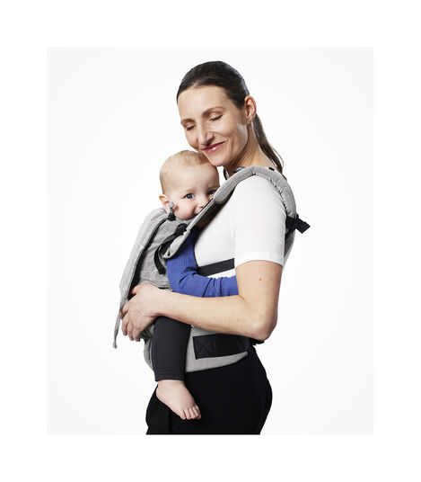 Stokke® Limas™ Flex, Slate Melange. Front carrying. view 5