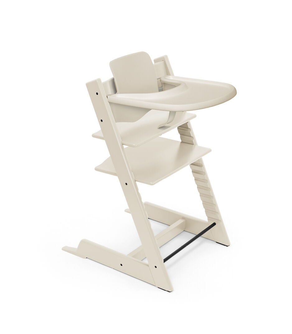 Tripp Trapp® Bundle. Chair Vanilla White, Baby Set and Tray.