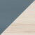 Stokke® Clikk™ Bamboo Natural and Fjord Blue plastic parts.
