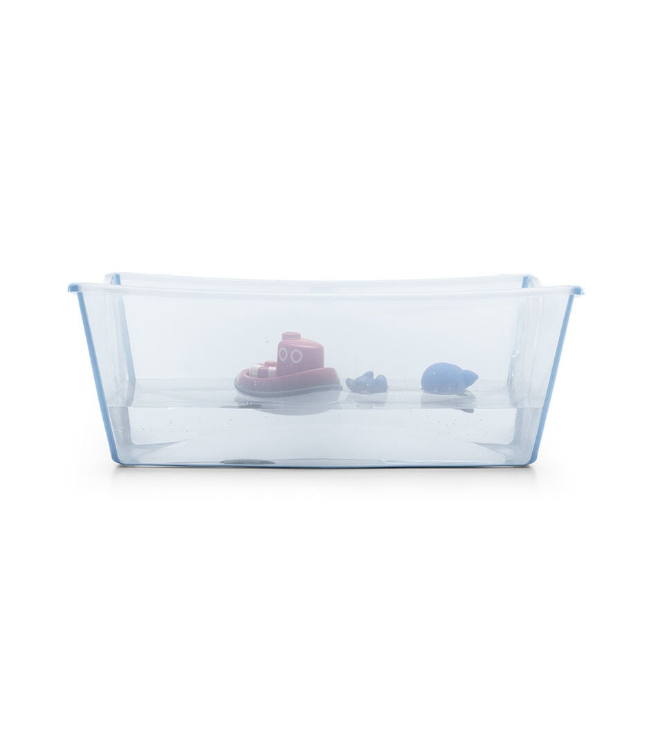 Stokke® Flexi Bath®  Ocean Blue with water and toys. galery image 11