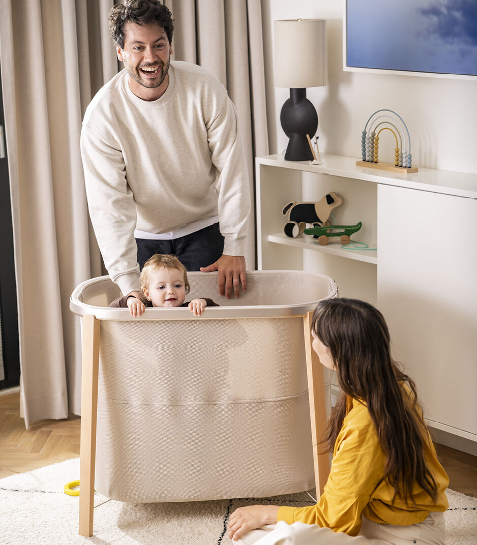 Люлька Stokke® Snoozi™, Песчаный бежевый, mainview изображение из галереи 7