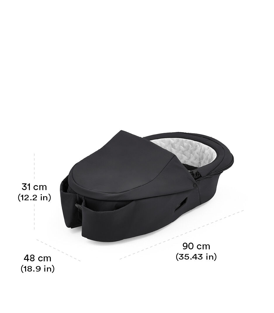 Stokke® Xplory® X Carry Cot Rich Black view 1