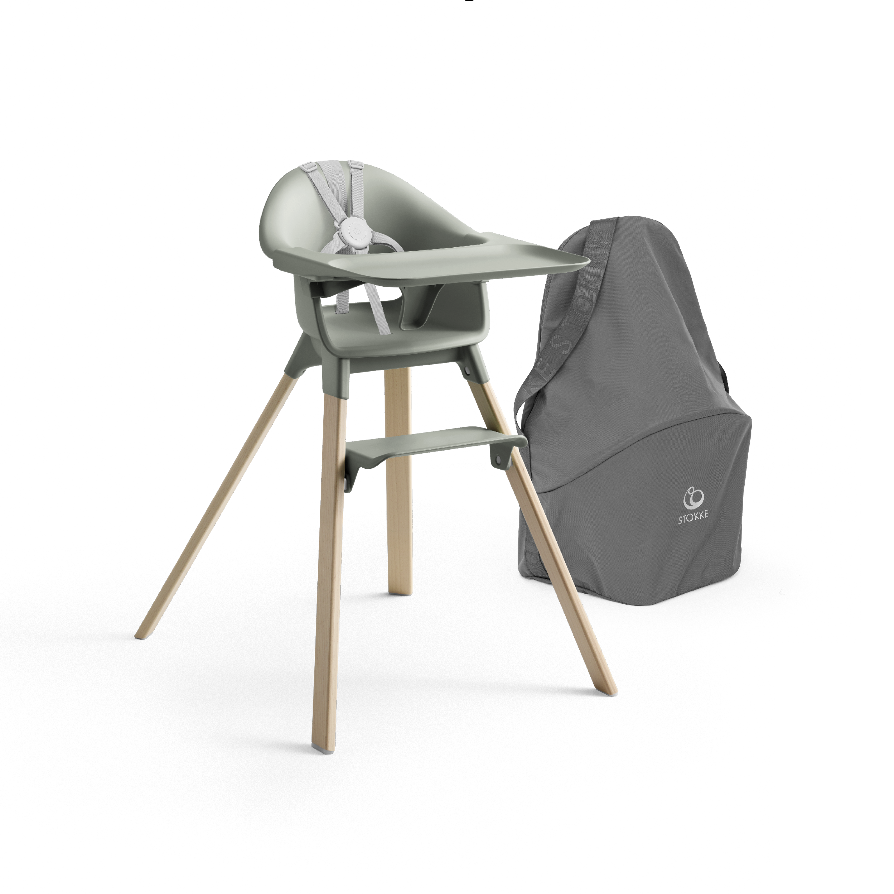 Stokke® Clikk™ High Chair, Glacier Green, mainview galery image 11