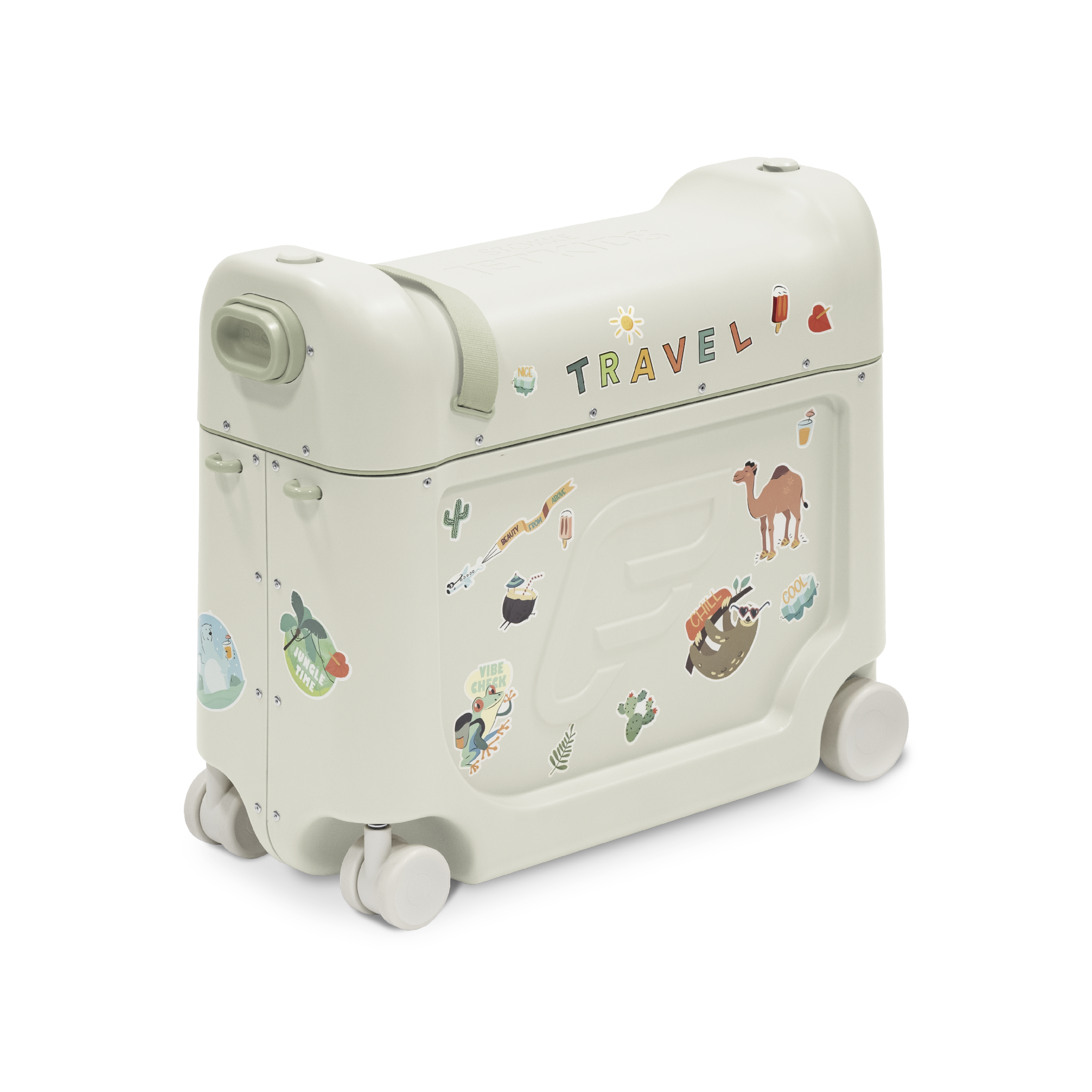 Stokke® JetKids™ BedBox™ - Ride-On Suitcase & Bed, Sea Green, mainview galery image 1