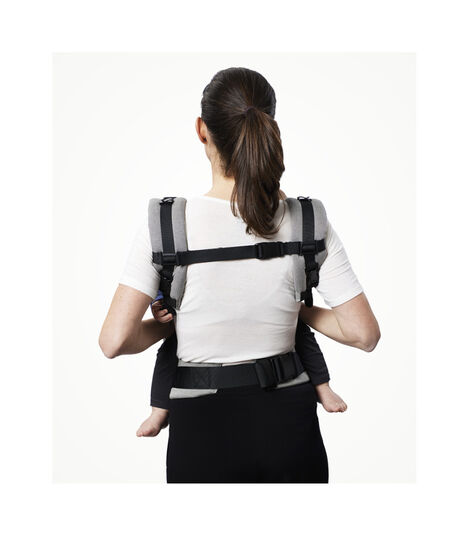Stokke® Limas™ Flex, Slate Melange. Front carrying. view 6