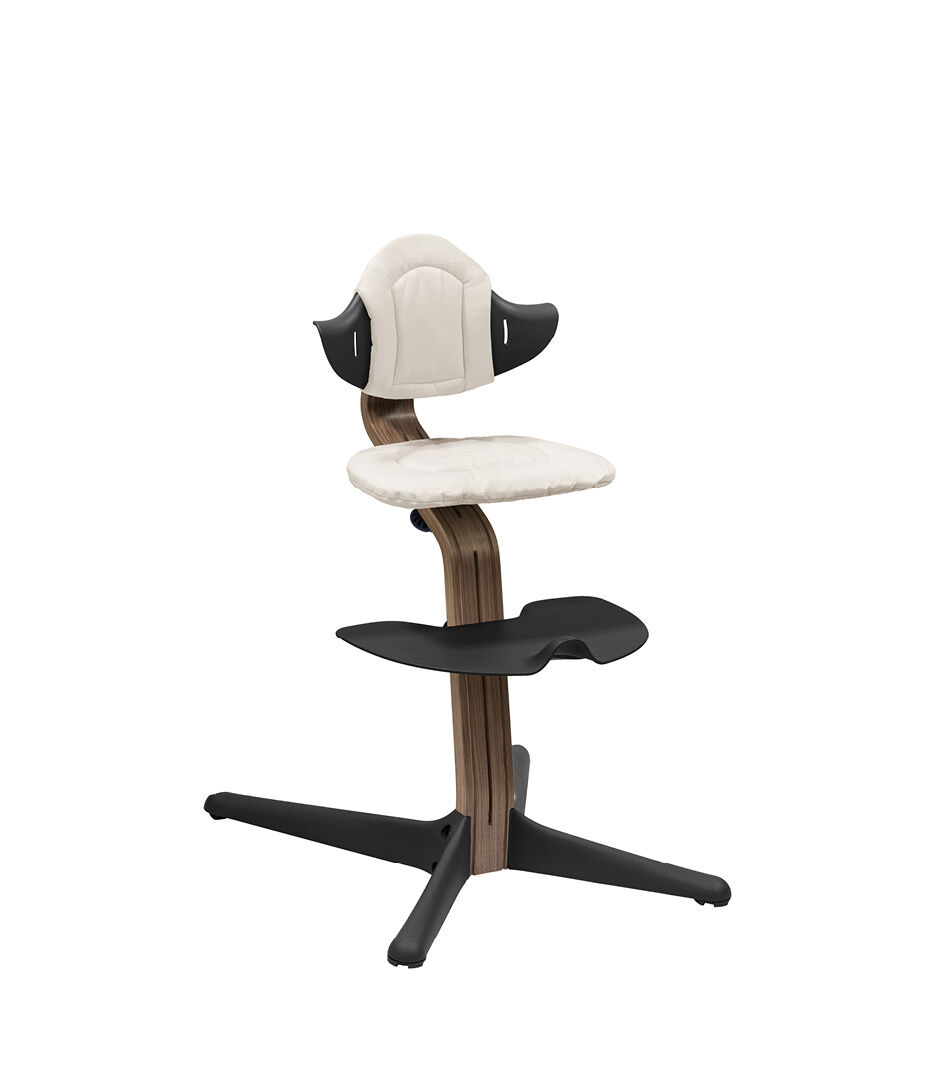 Stokke® Nomi® Chair. Walnut/Black with Cushion Sand. galery image 7