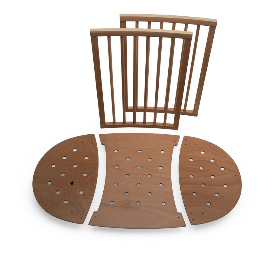 Stokke&reg; Sleepi&trade; Extension Kit, from Mini to Bed. Walnut Brown.