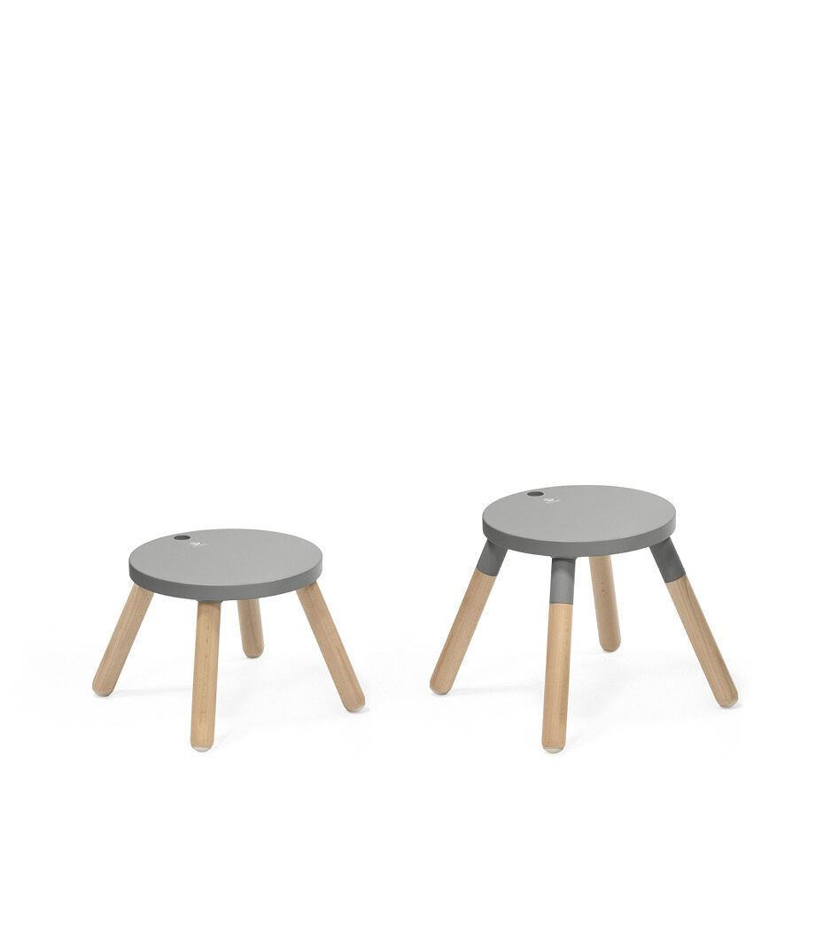 Stokke® MuTable™ Chair Storm Grey with/whitout Leg Extension. Whithout back support. galery image 7