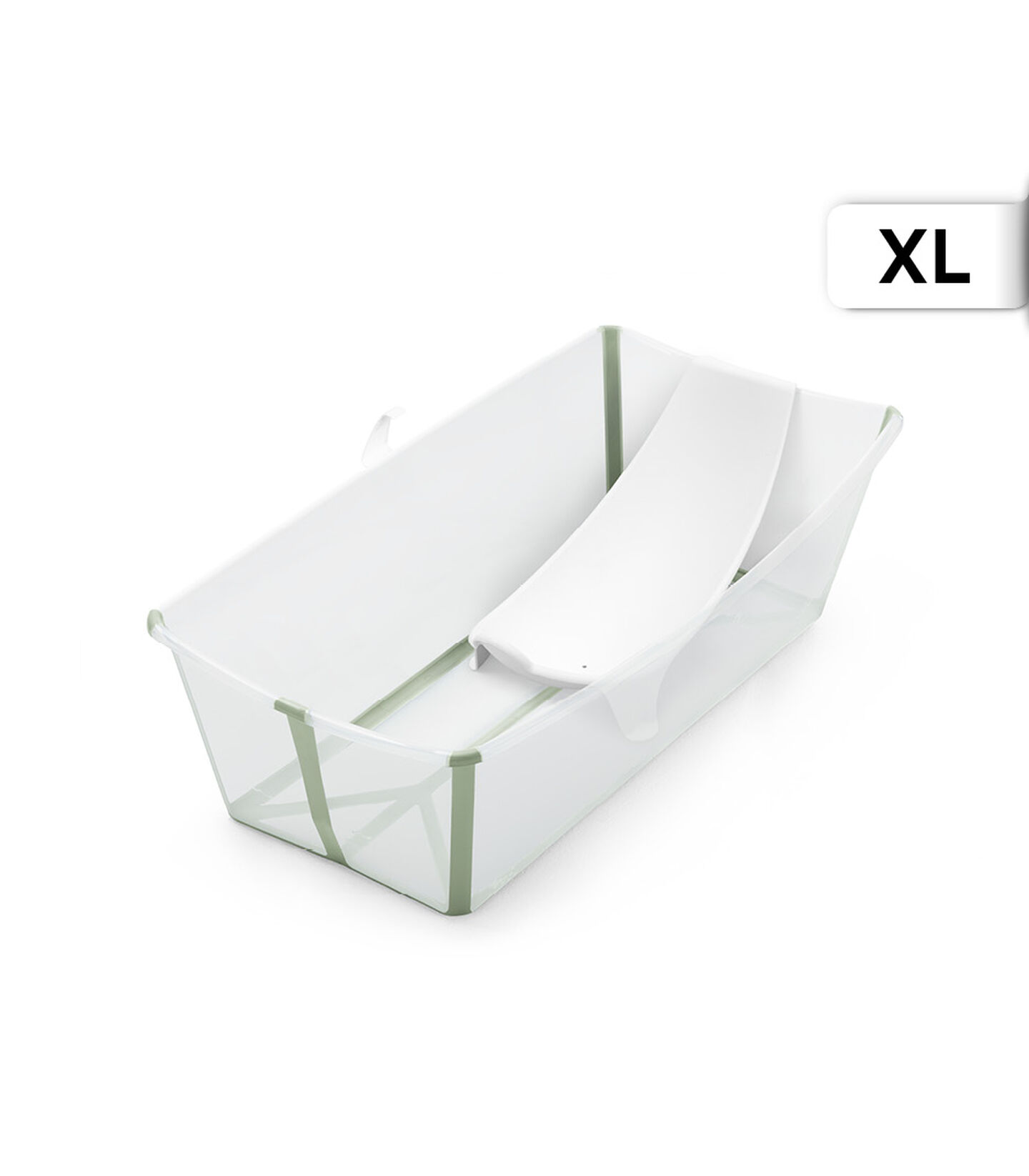 Stokke® Flexi Bath® X-Large Transparent Green with Newborn Insert. view 4