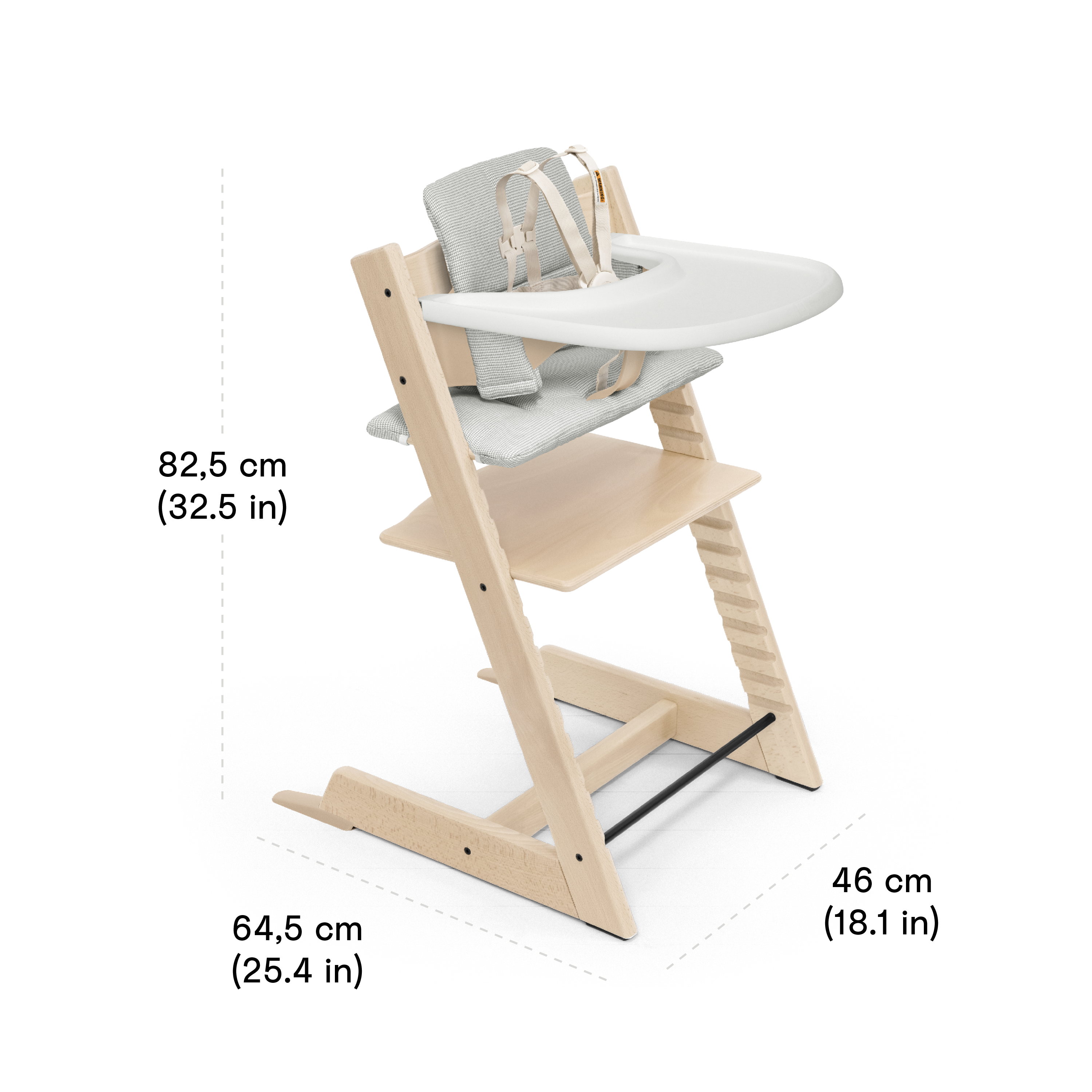 Tripp Trapp® Wood High Chair with Tray | Stokke® Online Shop