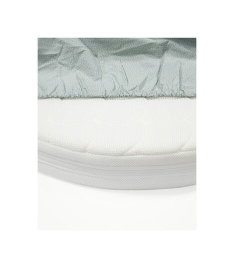 Sleepi® Mini™ Mattress with Fitted Sheet Dots Sage. view 3