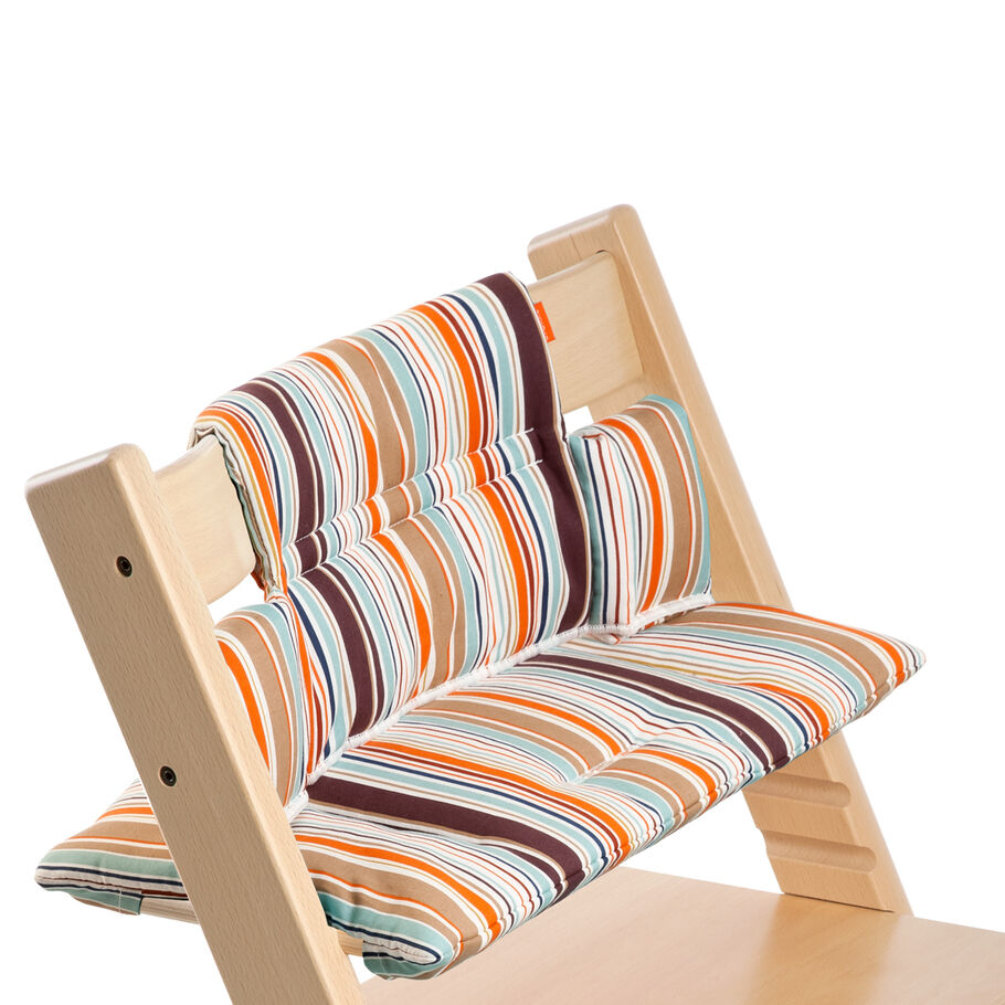 Tripp Trapp&reg; Natural with Signature Stripe cushion