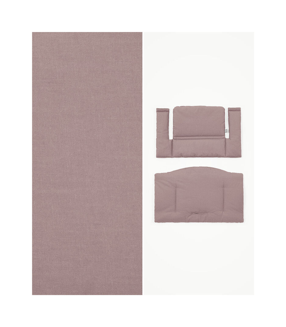 Tripp Trapp® High Chair² with cushion & tray, HeatherMauve, HeatherMauve Cushion+ Tray, mainview galery image 3
