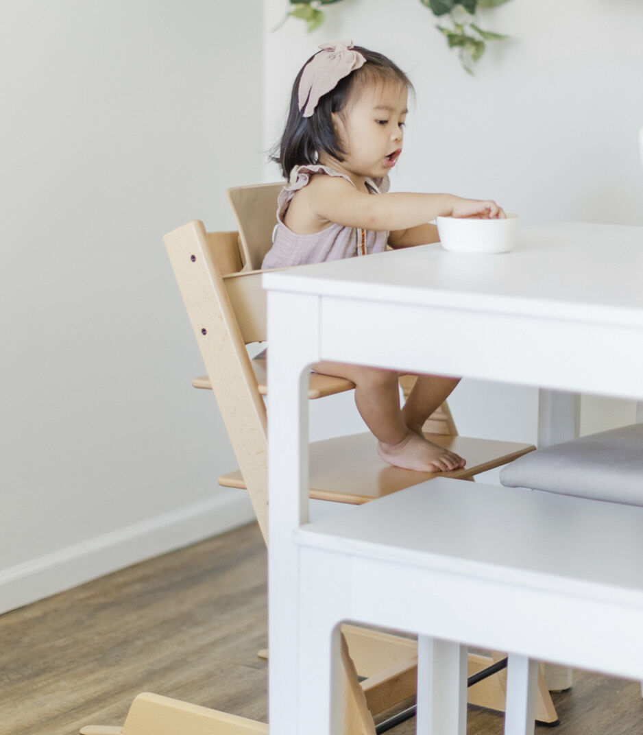 Stokke Tripp Trapp chair, retails for $269, found for FREE sitting in our  back alley! The finish is a little rough, but easily fixable! :  r/ThriftStoreHauls