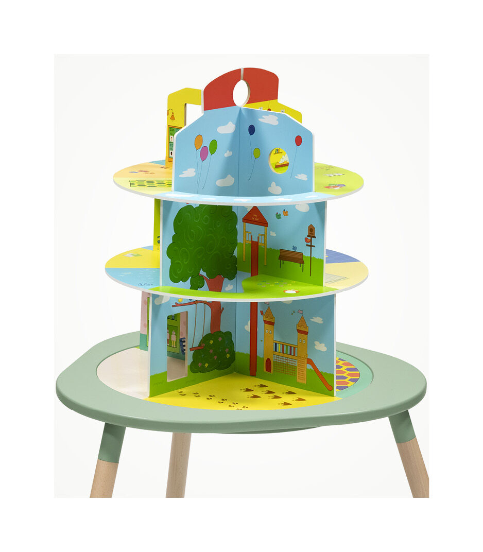 Stokke® MuTable™ Chair and Table with 3-storage Playhouse, scenario 1 (accessories). Detail. galery image 5