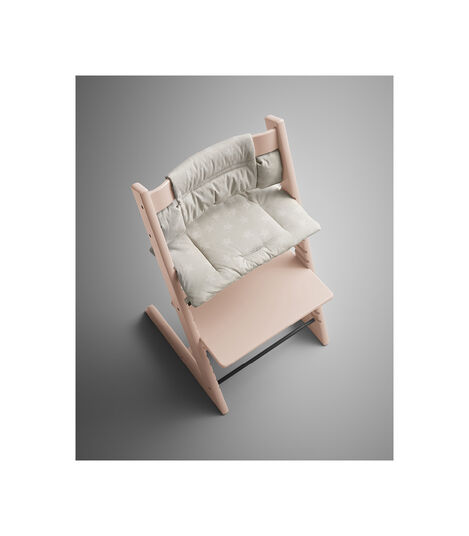 Tripp Trapp® Serene Pink with Classic Cushion Star Silver. Styled. view 2
