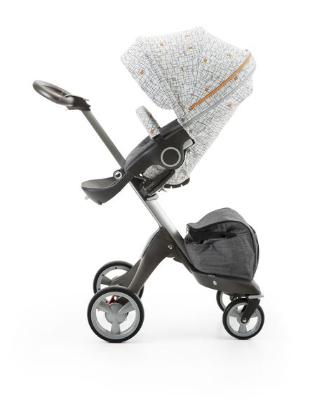 Stokke&reg; Stroller Seat Style Kit Grid with Stokke&reg; Xplory&reg; chassis, Black Melange