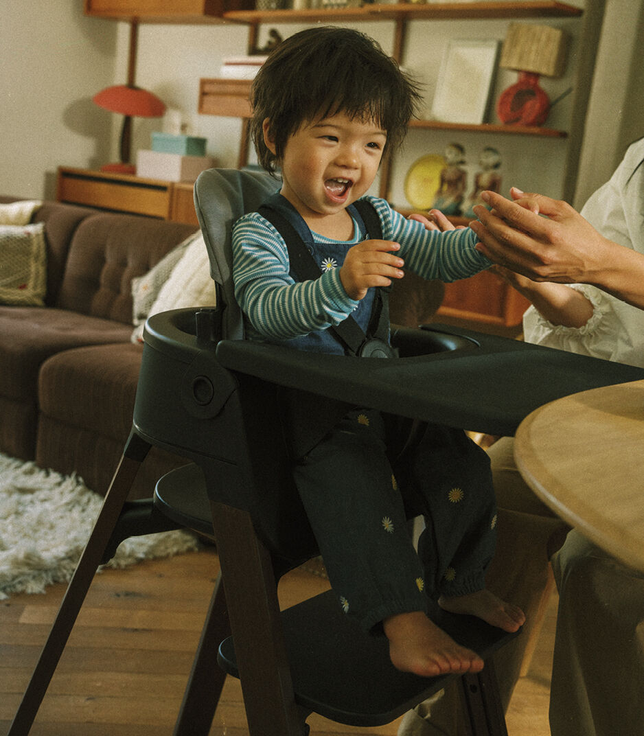 Stokke® Steps™ High Chair Black / Warm Brown, Black / Warm Brown, mainview
