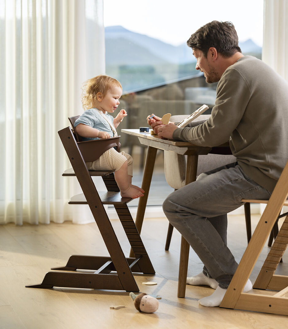 Tripp Trapp®, Oak Warm Brown,WheatCream Cush +Newborn, mainview galery image 6