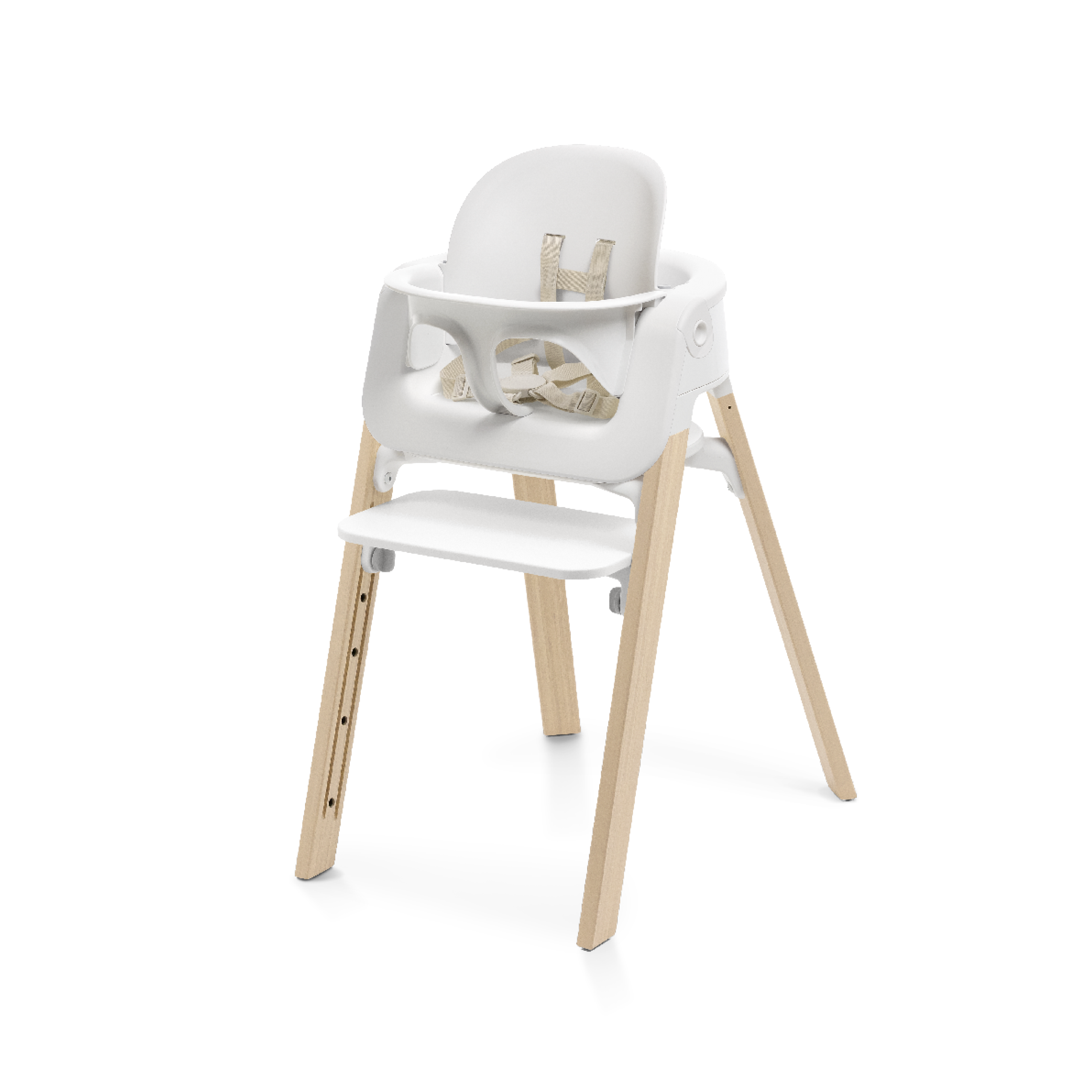 【美品】STOKKE Steps Chair ストッケ ステップス チェア 白 Steps™ | The convertible high chair that adapts with your child