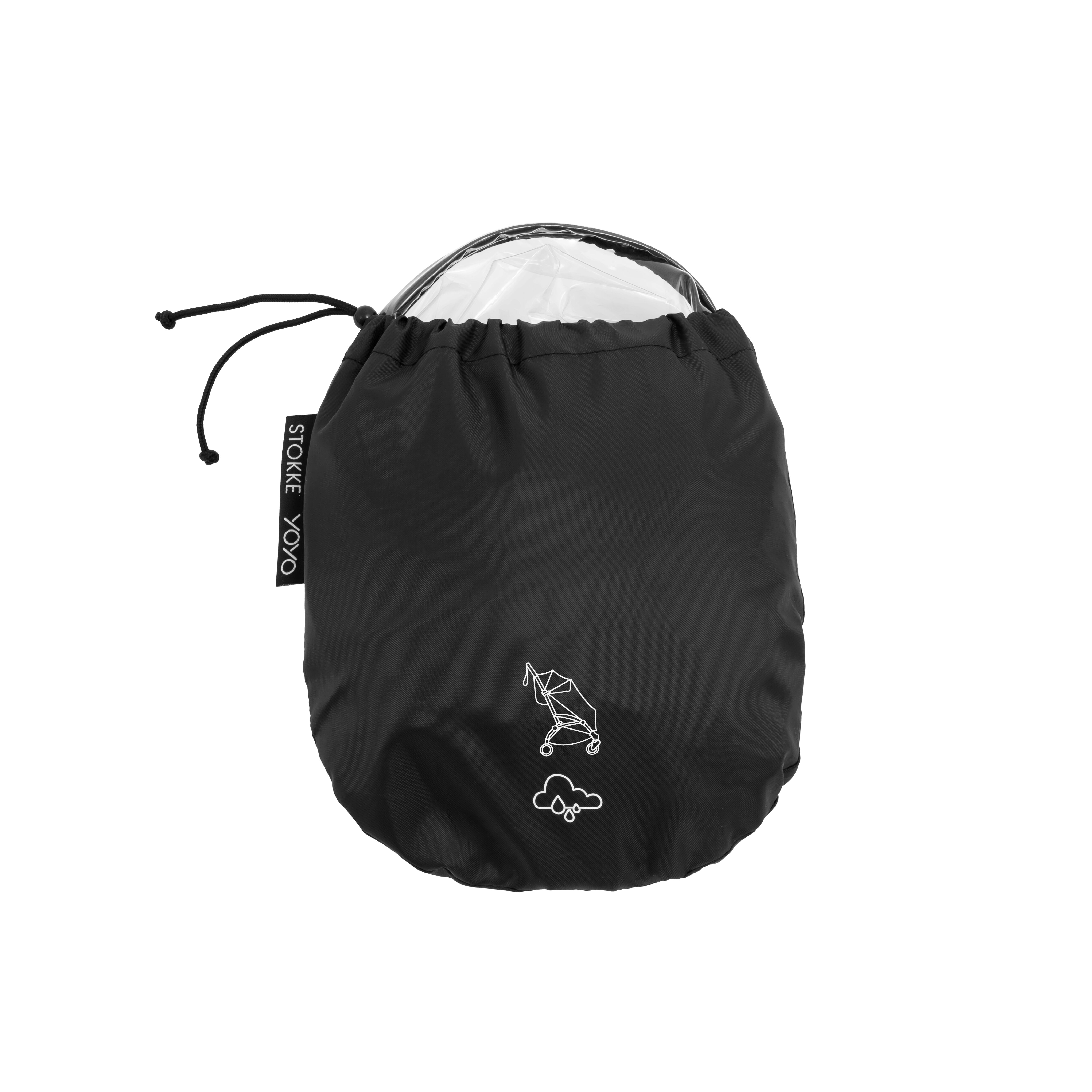 ストッケYOYO⁵ A型シート用 レインカバー , ブラック, mainview
