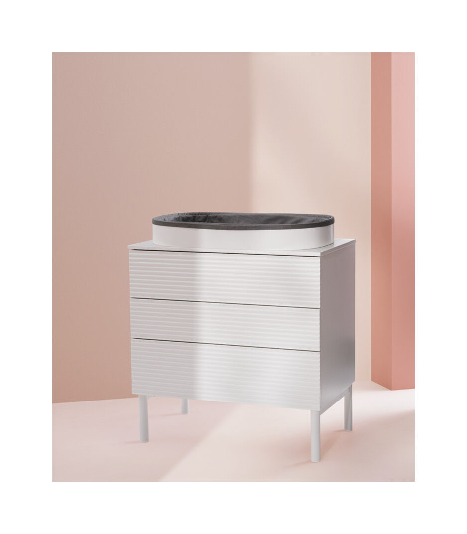 Stokke® Sleepi™ 2022, Dresser in White with Changer Top.